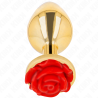 Kink - Plug Anal Or Rose Rouge Taille L